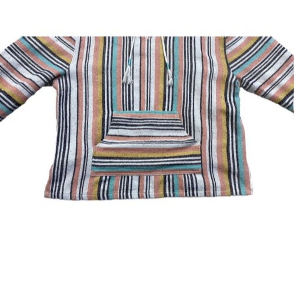 Beach Life By Ladrft Women's Poncho Hoodie Multicolor Baja Size XL Extra Large - Picture 3 of 5